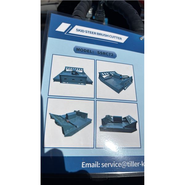 *NEW* MOWER KING SSRC SKID STEER BRUSH CUTTER ATTACHMENT - 354KG LOAD CAPACITY, 2000MM MAX WIDTH