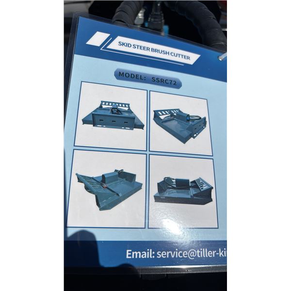 *NEW* MOWER KING SSRC SKID STEER BRUSH CUTTER ATTACHMENT - 354KG LOAD CAPACITY, 2000MM MAX WIDTH