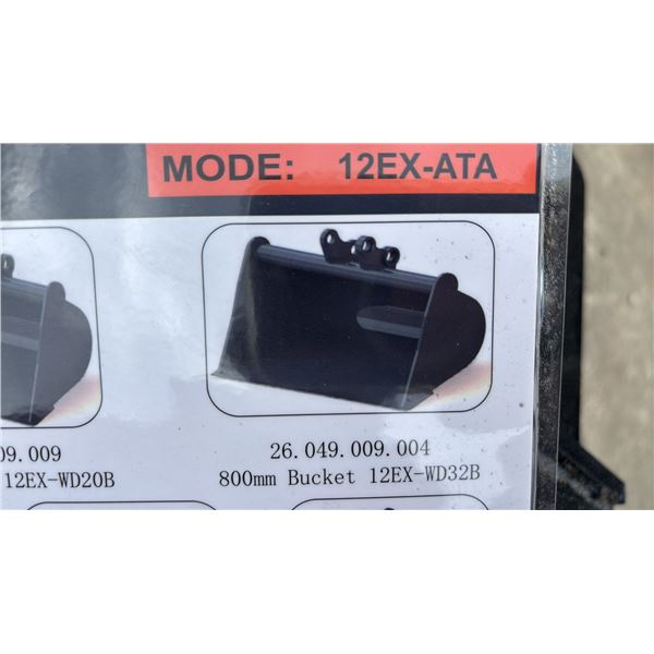 *NEW* AGT INDUSTRIAL MINI SKID STEER 800MM BUCKET ATTACHMENT 12EX-WD32B