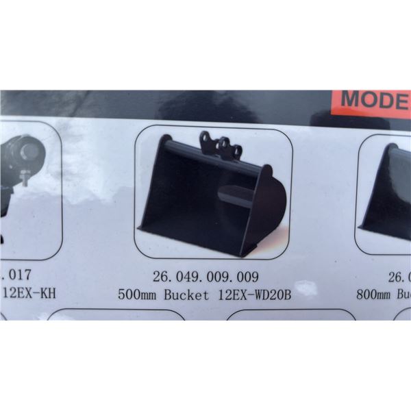 *NEW* AGT INDUSTRIAL MINI SKID STEER 500MM BUCKET ATTACHMENT 12EX-WD20B