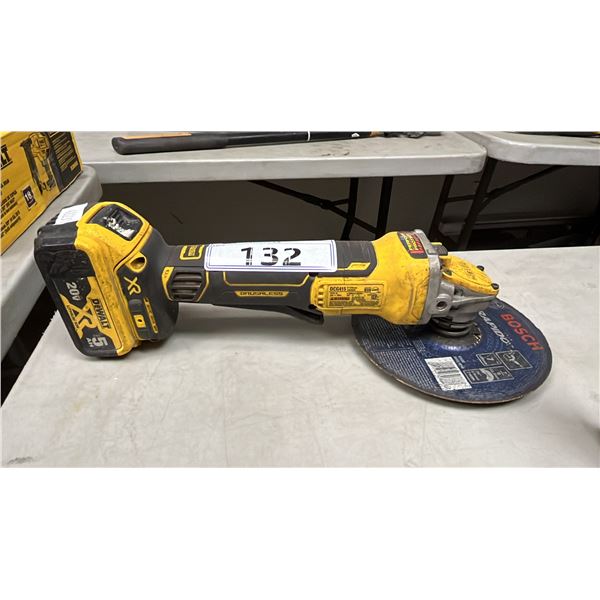 DEWALT DCG415 CORDLESS ANGLE GRINDER WITH BATTERY