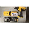 Image 2 : DEWALT CORDLESS DRILL, (2) DEWALT CORDLESS ANGLE GRINDERS  & (4) ASSTD BATTERIES