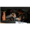 Image 2 : RIDGID TOOL BAG W/ASSTD RIDGID CORDLESS TOOLS & BATTERIES