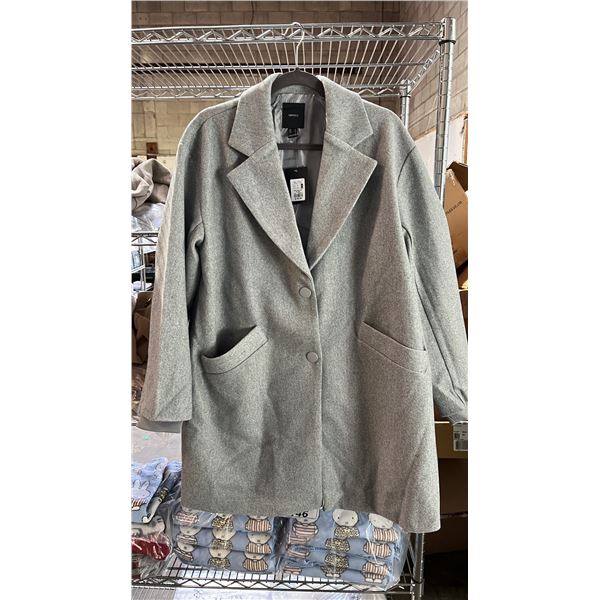 *NEW WITH TAGS* (6) FOREVER 21 LADIES GREY COATS: ASSORTED SIZES