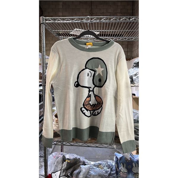 *NEW WITH TAGS* (15) PEANUTS SNOOPY'S SPORTS CLUB VARSITY SWEATERS - ASSORTED SIZES