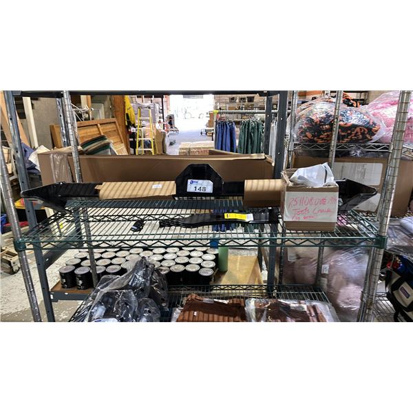 AUTOMOTIVE TOW BAR, LAWNMOWER MULCHING BLADES & MORE