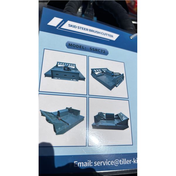 *NEW* MOWER KING SSRC SKID STEER BRUSH CUTTER ATTACHMENT - 354KG LOAD CAPACITY, 2000MM MAX WIDTH