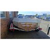 Image 4 : COBRA STYLE ALUMINUM WELDED SPEED BOAT WITH BOAT TRAILER, SILVER,