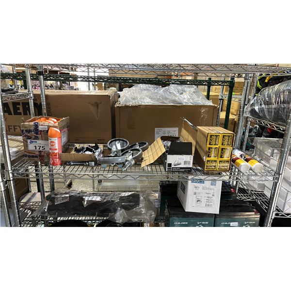 *NEW* BOX OF OFF ACTIVE INSECT REPELLANT, (4) 4.5" CASTER WHEELS, BOX OF TEST BALL PLUGS & MORE