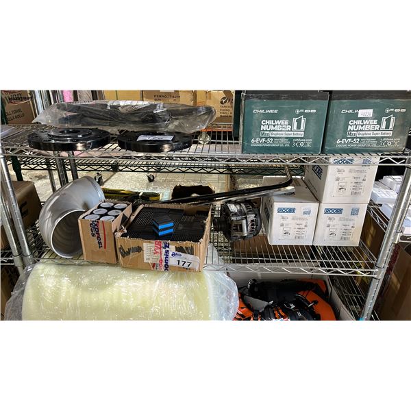 SHELF OF ISOLATION VIBRATION PADS, ON POINT MATTE SPRAY PAINT, URINARY CATHETER TUBES & MORE
