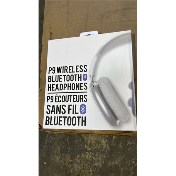 *NEW IN BOX* (10) P9 WHITE WIRELESS BLUETOOTH HEADPHONES