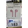 Image 2 : *NEW IN BOX*  (5) I12 WIRELESS BLUETOOTH EARPHONES - PINK