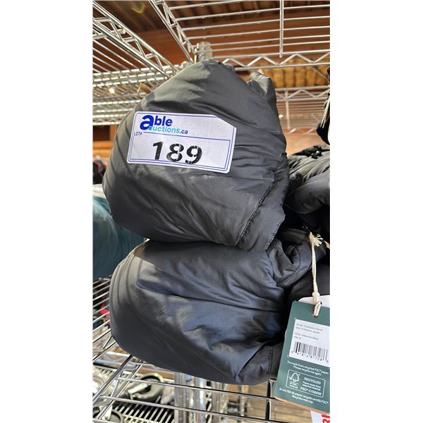 *NEW WITH TAGS* (2) TENTREE PRIMALOFT RELAXED FIT BLACK JACKETS: SIZE L