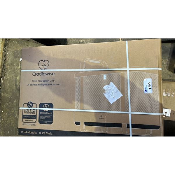 *NEW IN BOX* CRADLEWISE ALL-IN-ONE SMART CRIB