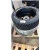 Image 1 : *NEW* (2) MICHELIN X ICE SNOW 255/45 R19 TIRES WITH 5 BOLT METAL RIMS: **$6.50 PER TIRE ECO LEVY FEE