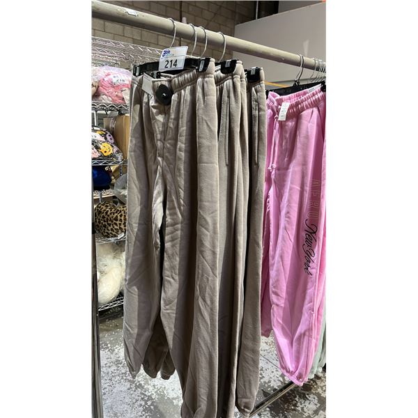 *NEW WITH TAGS & SECURITY TAGS* (4) PAIRS OF OLIVE BLUENOTES JOGGING PANTS: ASSTD. SIZES