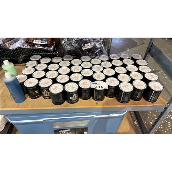 SHELF OF *NEW* NATURAL DEPILATORY WAX, POST DEPILATORY CLEANER OIL & POST DEPILATORY LOTION