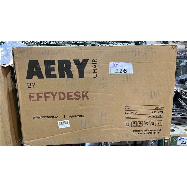 *NEW* AERY BY EFFYDESK WHITE ERGONOMIC CHAIR