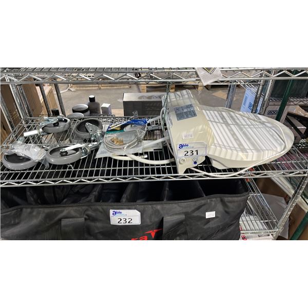 INUS UB-6800US ELECTRIC BIDET TOILET, DISHWASHER CONNECTOR & 4 X 4.5" CASTER WHEELS