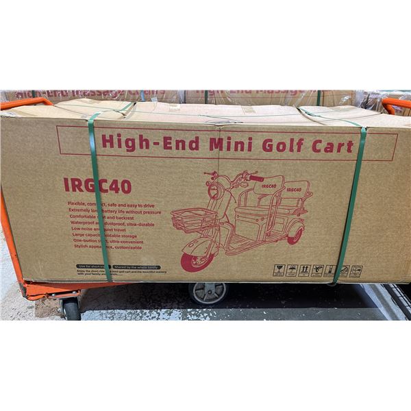 *NEW IN BOX* IRGC40 HIGH-END MINI GOLF CART: RED