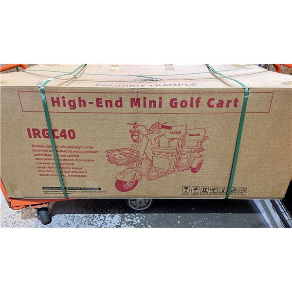 *NEW IN BOX* IRGC40 HIGH-END MINI GOLF CART: BLACK