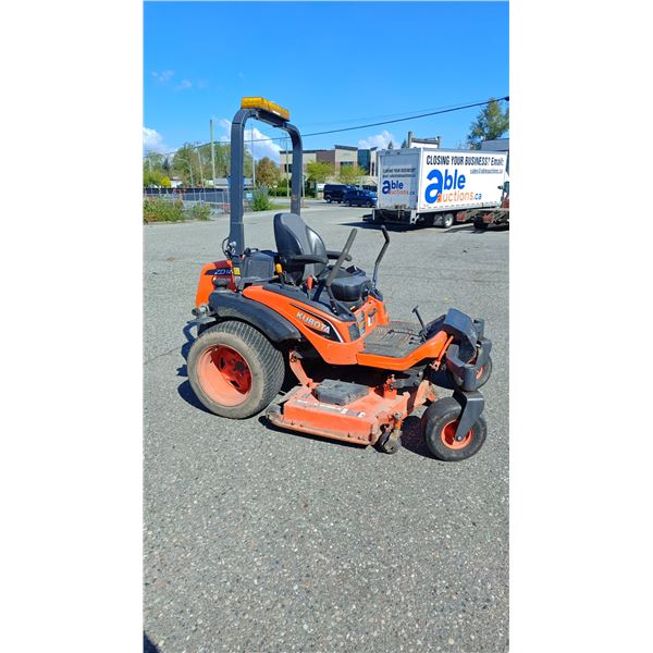 2018 KUBOTA ZD 1211, RIDE ON MOWER, ORANGE, VIN 20569,