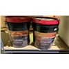 Image 2 : (2) 17L BUCKETS OF DRIVEWAY SEALANT & TOTE OF SPROCKETS & ASSORTED ELECTRICAL PARTS