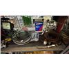 Image 4 : SHELF OF ASSTD SPRAY PAINT, WATER PUMP, WORK LIGHTS, SPARK PLUG WIRE SET & MORE