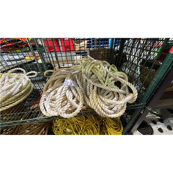 COIL OF TWISTED NAUTICAL ROPE