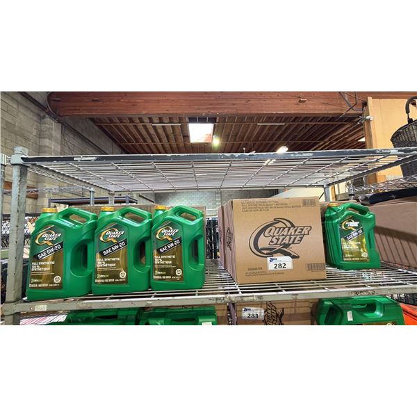 SHELF OF QUAKER STATE SAE 5W-30 SYNTHETIC OIL: 5L JUGS