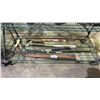 Image 1 : SHELF OF AXES, BAT, PRY BARS & MORE