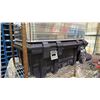 Image 5 : METAL STORAGE CHEST WITH KEY, HUSKY WHEELED STORAGE (DAMAGED) & (2) 10.5" WHEELS