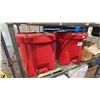 Image 2 : (2) RED STEP-ON BINS & MORE