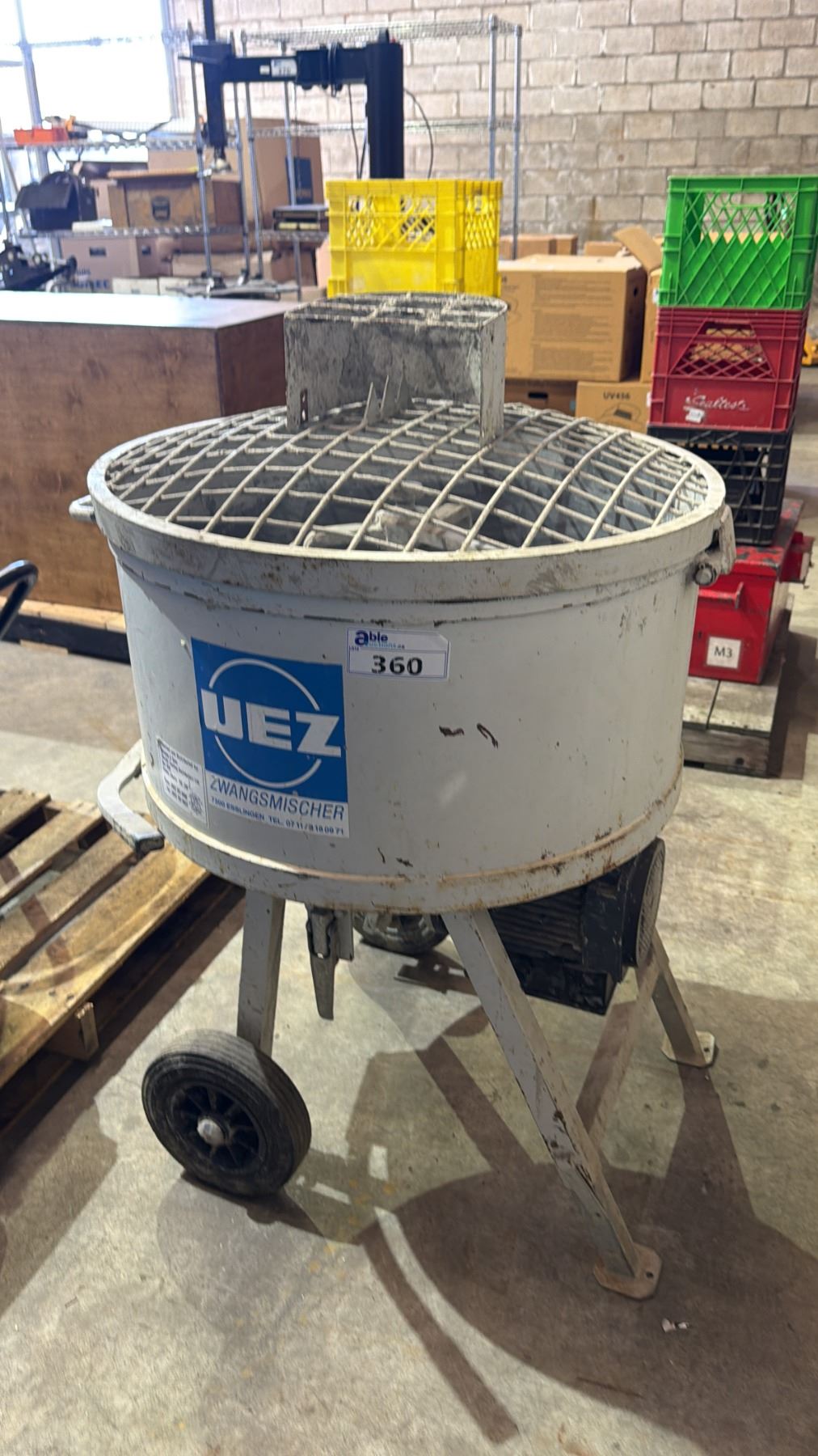 Uez 1193 UEZ FORCED-ACTION CONCRETE/MORTAR MIXER - Able Auctions