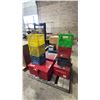 Image 2 : PALLET OF MILK CRATES & METAL STORAGE BOXES: *MUST TAKE ALL ON PALLET*