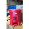 Image 4 : PALLET OF *NEW* RED BIOHAZARD STEP-ON BINS: *MUST TAKE ALL ON PALLET*