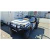 Image 2 : BOBCAT 2100 SIDE BY SIDE DUMP CART WITH KEYS, 2" TRAILER HITCH *MISSING ENGINE PARTS, UNKNOWN