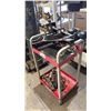 Image 2 : 2-TIER ROLLING METAL CART WITH TRAILER HITCH BALL MOUNTS & MORE