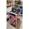 Image 3 : 2-TIER ROLLING METAL CART WITH TRAILER HITCH BALL MOUNTS & MORE