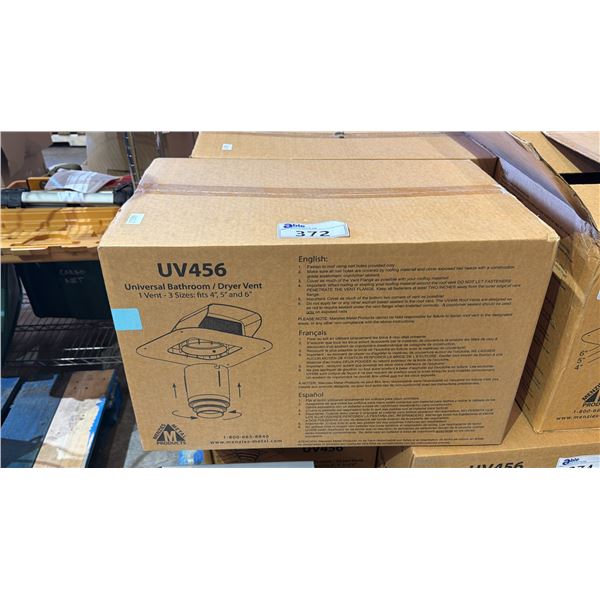 MENZIES METAL PRODUCTS UV456 UNIVERSAL BATHROOM/DRYER VENT