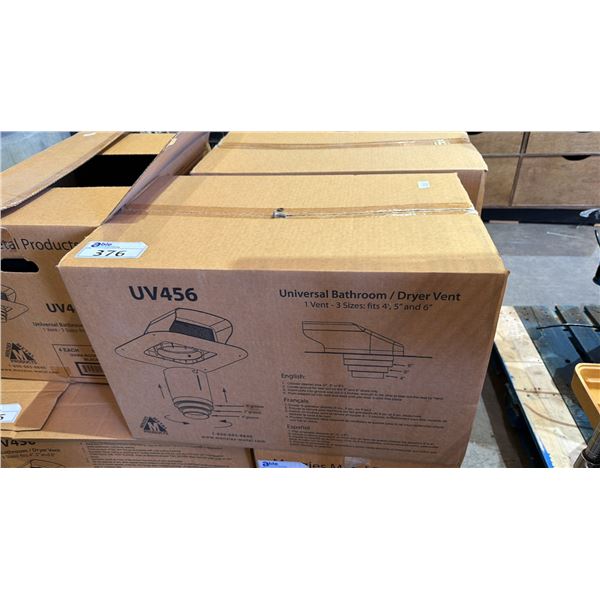 MENZIES METAL PRODUCTS UV456 UNIVERSAL BATHROOM/DRYER VENT