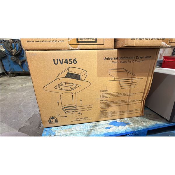 MENZIES METAL PRODUCTS UV456 UNIVERSAL BATHROOM/DRYER VENT