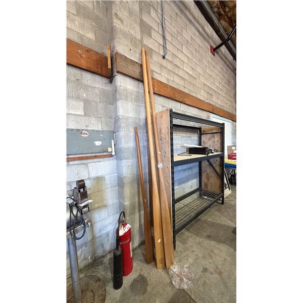 (3) ASSORTED WOOD OARS