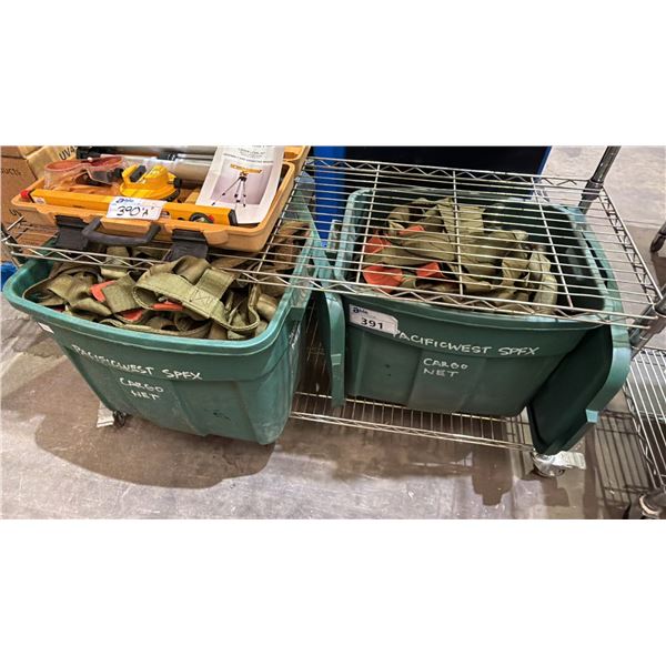 (2) CARGO NETS (TOTES INCLUDED)