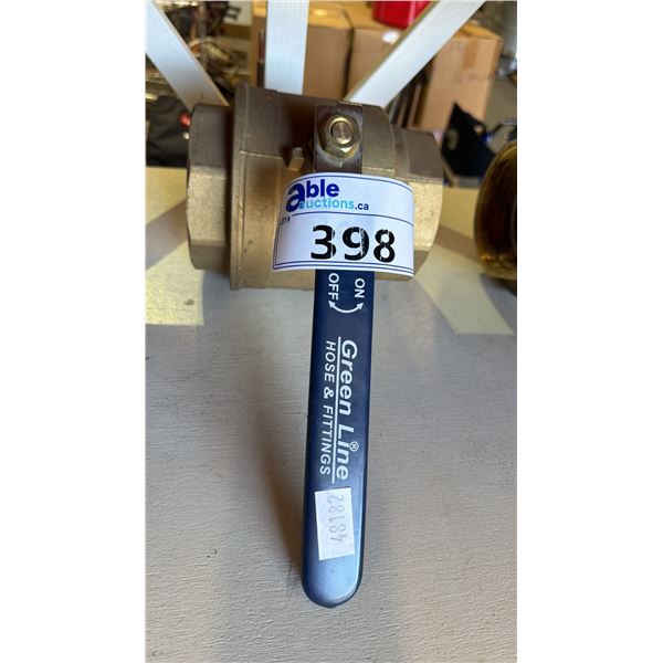 GREEN LINE INDUSTRIAL BRASS BALL VALVE