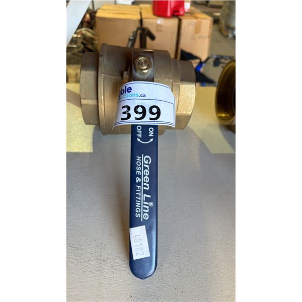 GREEN LINE INDUSTRIAL BRASS BALL VALVE