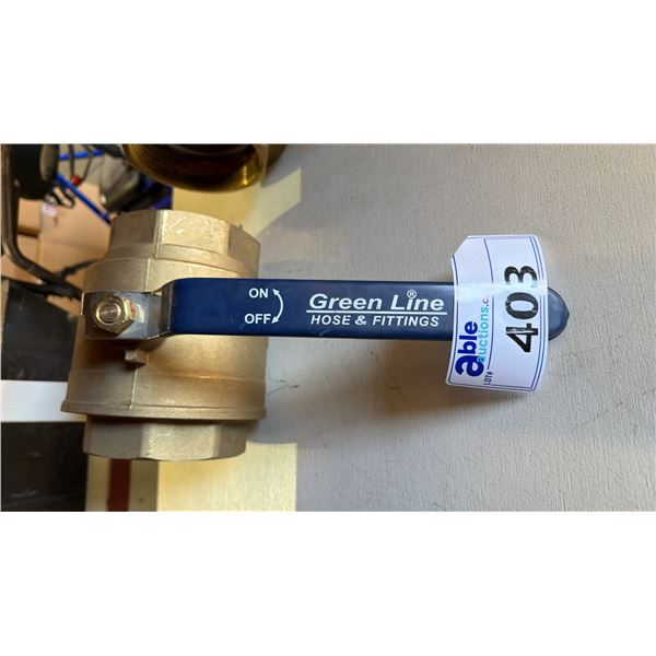 GREEN LINE INDUSTRIAL BRASS BALL VALVE