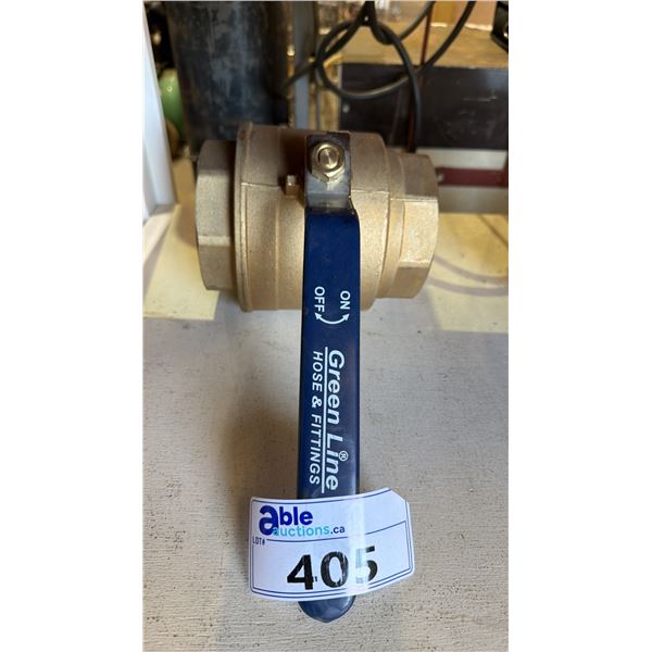 GREEN LINE INDUSTRIAL BRASS BALL VALVE