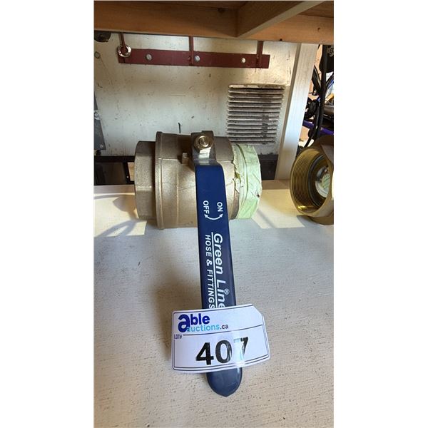 GREEN LINE INDUSTRIAL BRASS BALL VALVE