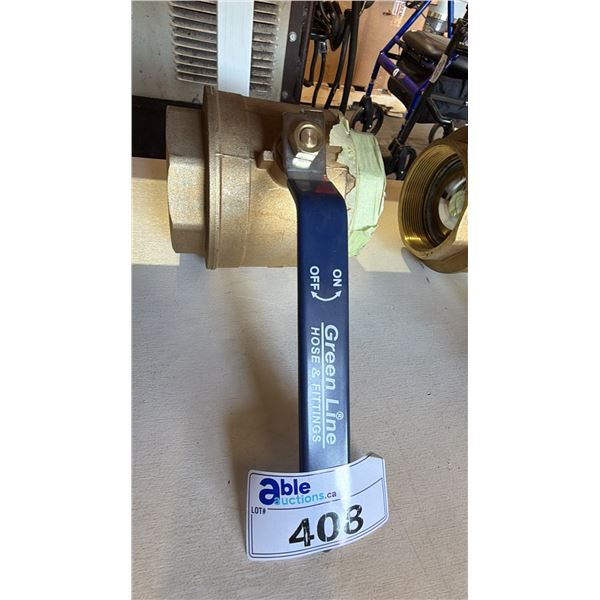 GREEN LINE INDUSTRIAL BRASS BALL VALVE